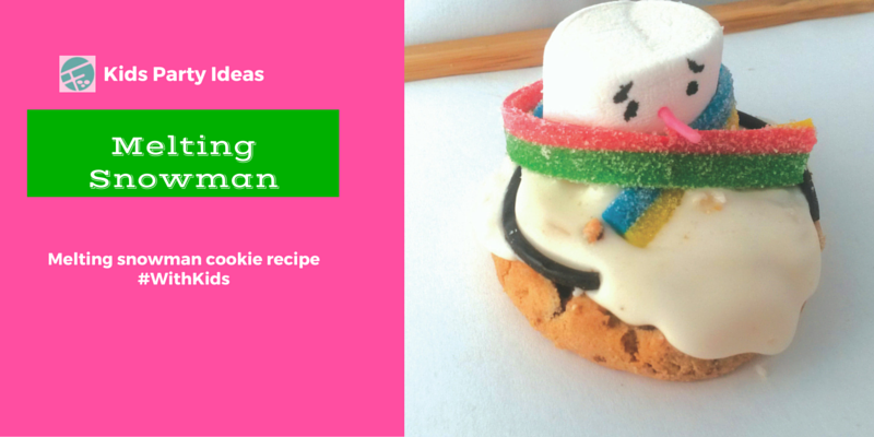 Kids party ideas: Melting Olaf snowman cookies 