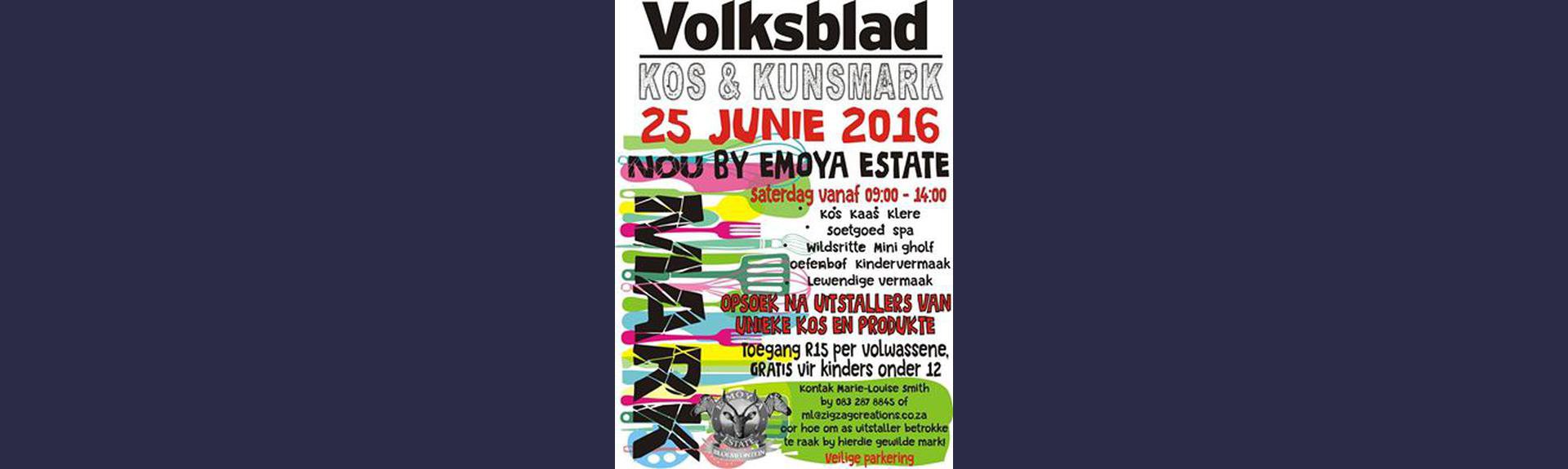 Volksblad Kos & Kunsmark by Emoya Estate