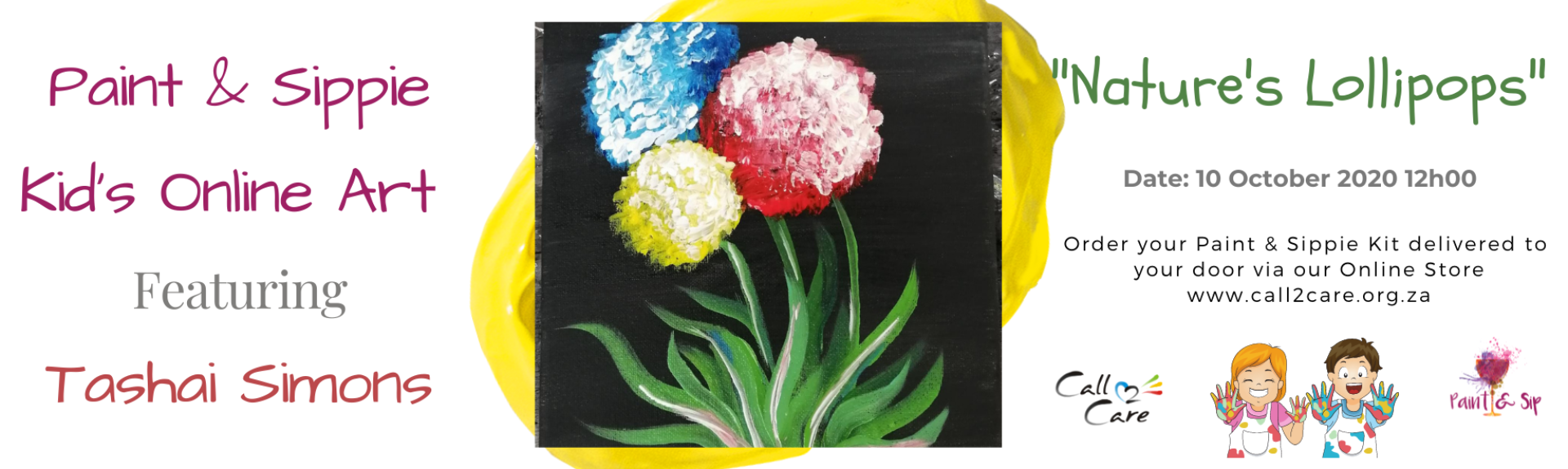 Paint & Sippie Kiddies Online Art Class