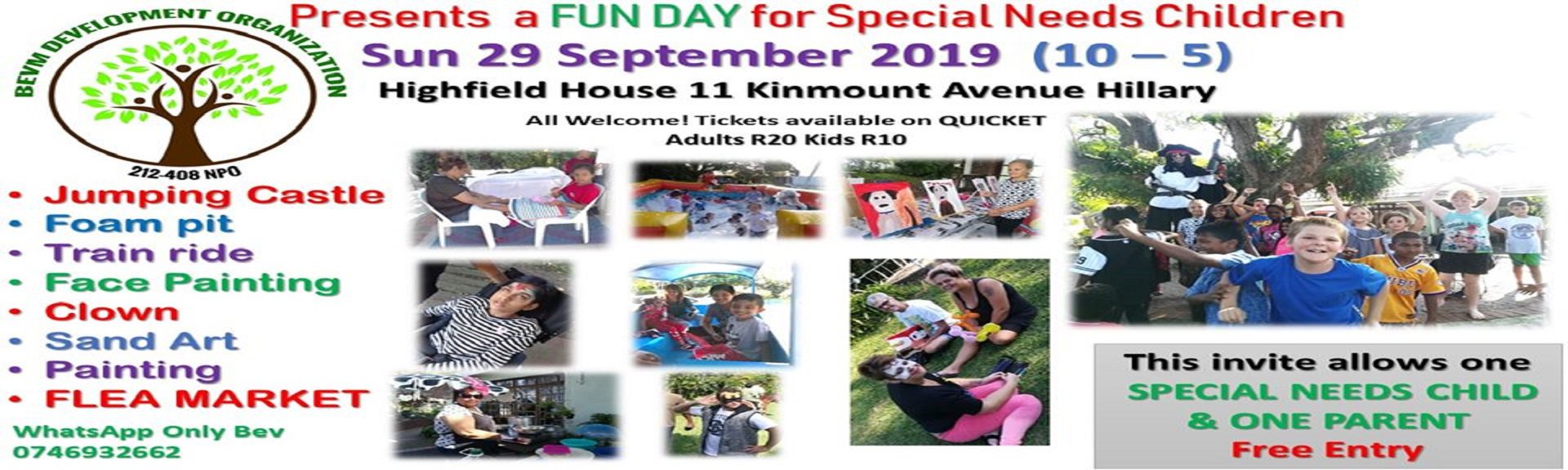 Fun Day for Special Needs kids | Durban | Things to do With Kids