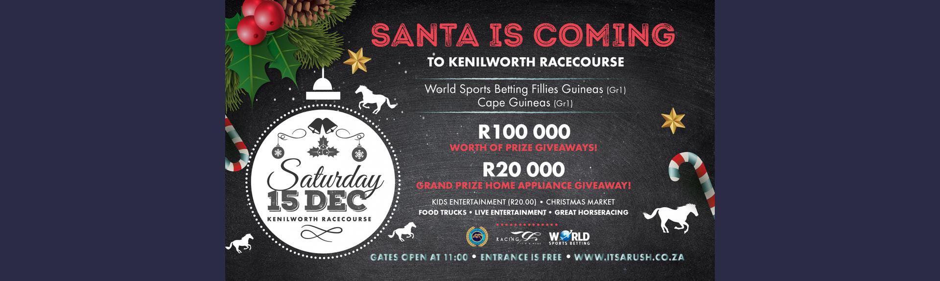 Santa is coming to Kenilworth Racecourse 