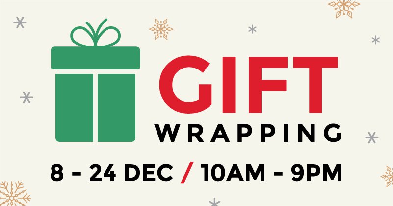 Free gift wrapping Christmas 2023
