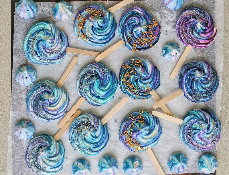 Galaxy Swirl Meringue Pops | Recipe | Things to do With Kids