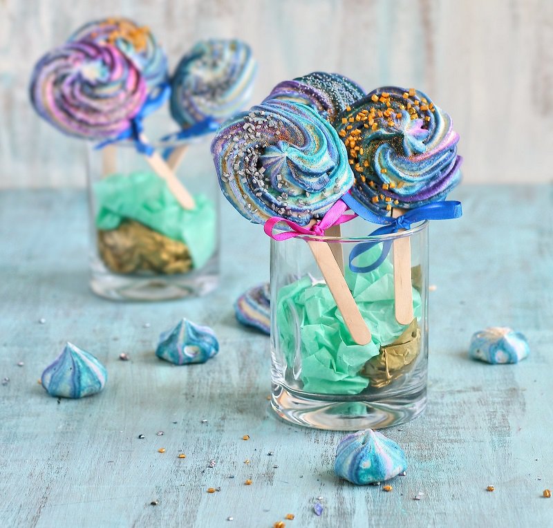 Galaxy Swirl Meringue Pops | Recipe | Things to do With Kids