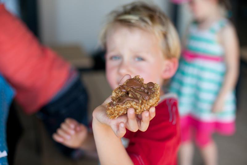 Kids part idea helicopter crunchie cookies