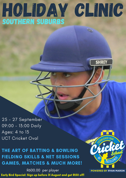 Cricket School Of Excellence | Cape Town | Holiday Clinic | Things to do With Kids
