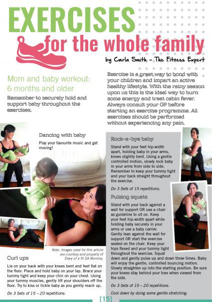 Mom and baby exercise routine | Things to do With Kids