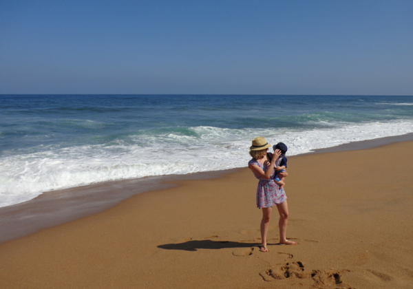 Family Beach walks Zimbali Durban Ballito
