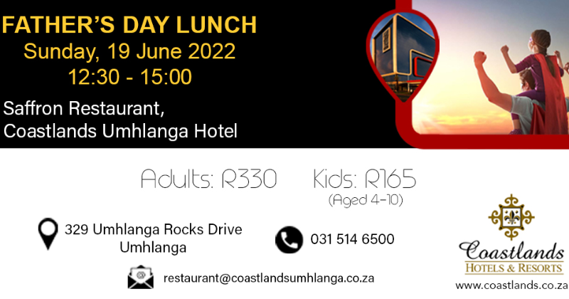 Father's Day Lunch @ Coastlands Umhlanga Hotel