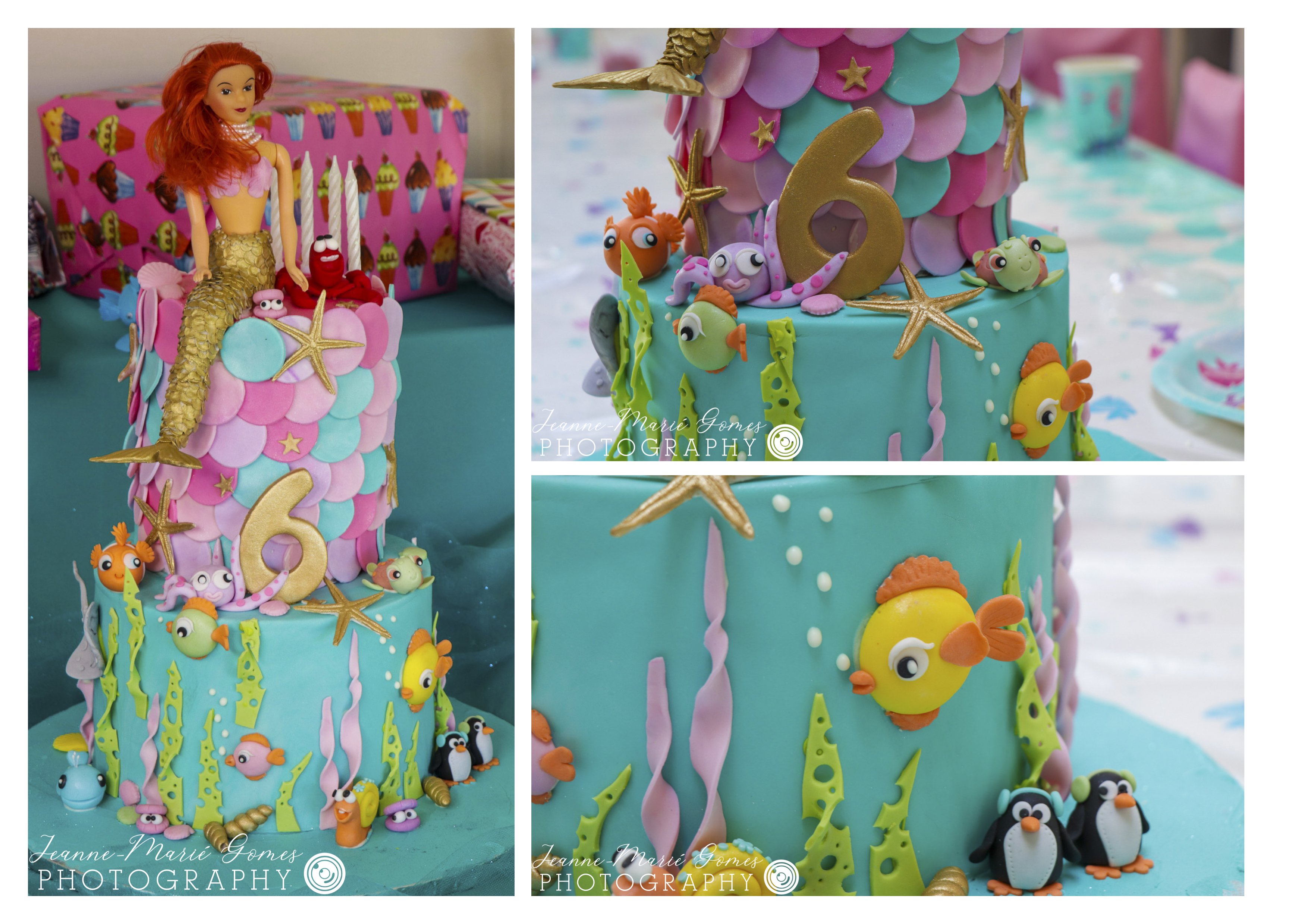 Mermaid Birthday Party captured by Jeanne-Marie Gomes Photography