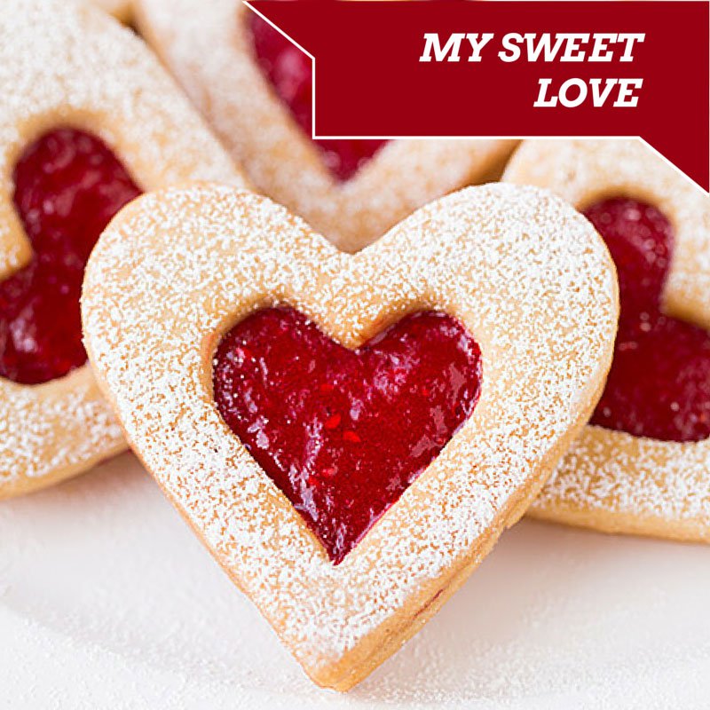 Valentines Linzer Cookies