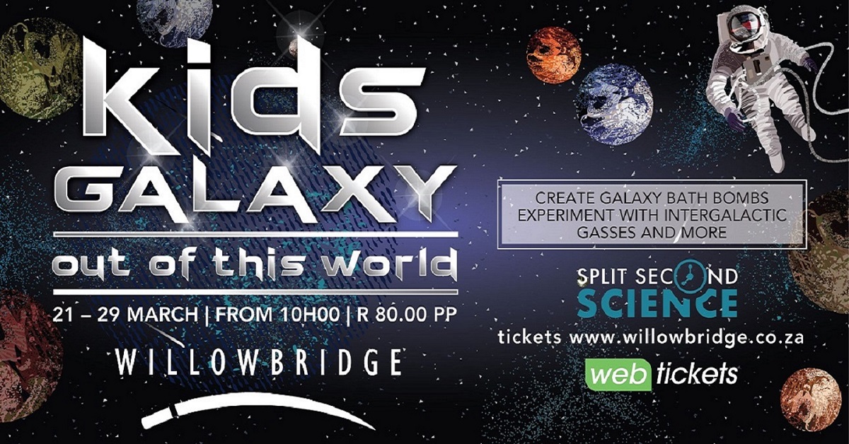 Two People can win 4 tickets to attend the Willowbridge Kids Galaxy event.