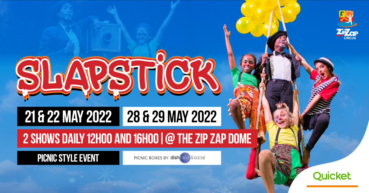 Win one Slapstick family package with Zip-Zap Circus