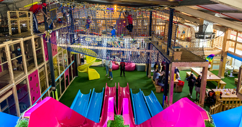 Children at Playstation by Rush in Cape Town, enjoying soft play zones and exciting Easter activities.