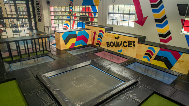 BOUNCE Fourways trampoline area inside Fourways Mall in Johannesburg