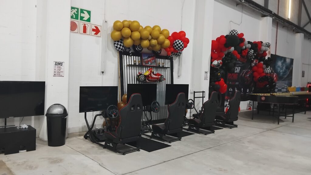 Racing simulators at Rev&Race in Milnerton, Cape Town