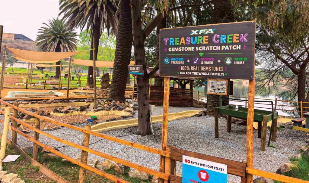 Gemstone Scratch Patch at XFactor Fishing Farm in Edenvale